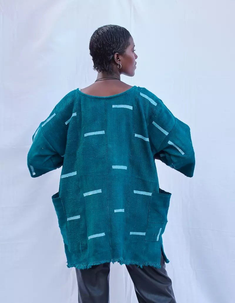 Blonde Bogolan Cloak (Pre - Order)#african_fabric_ghana#