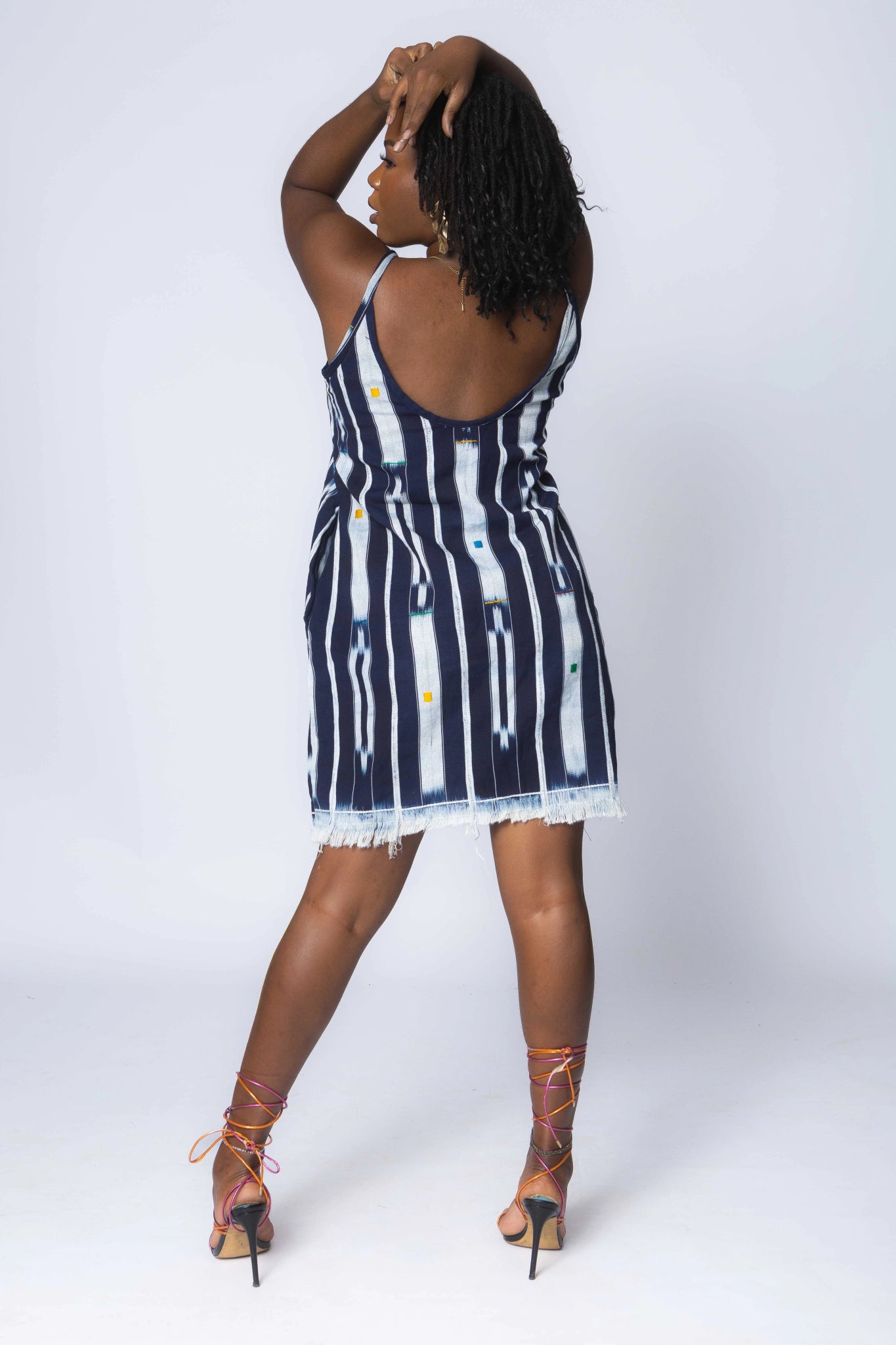 Blue Bubble Backless Baul Dress (Pre-Order) Blue Bubble Backless Baul Dress (Pre-Order)
