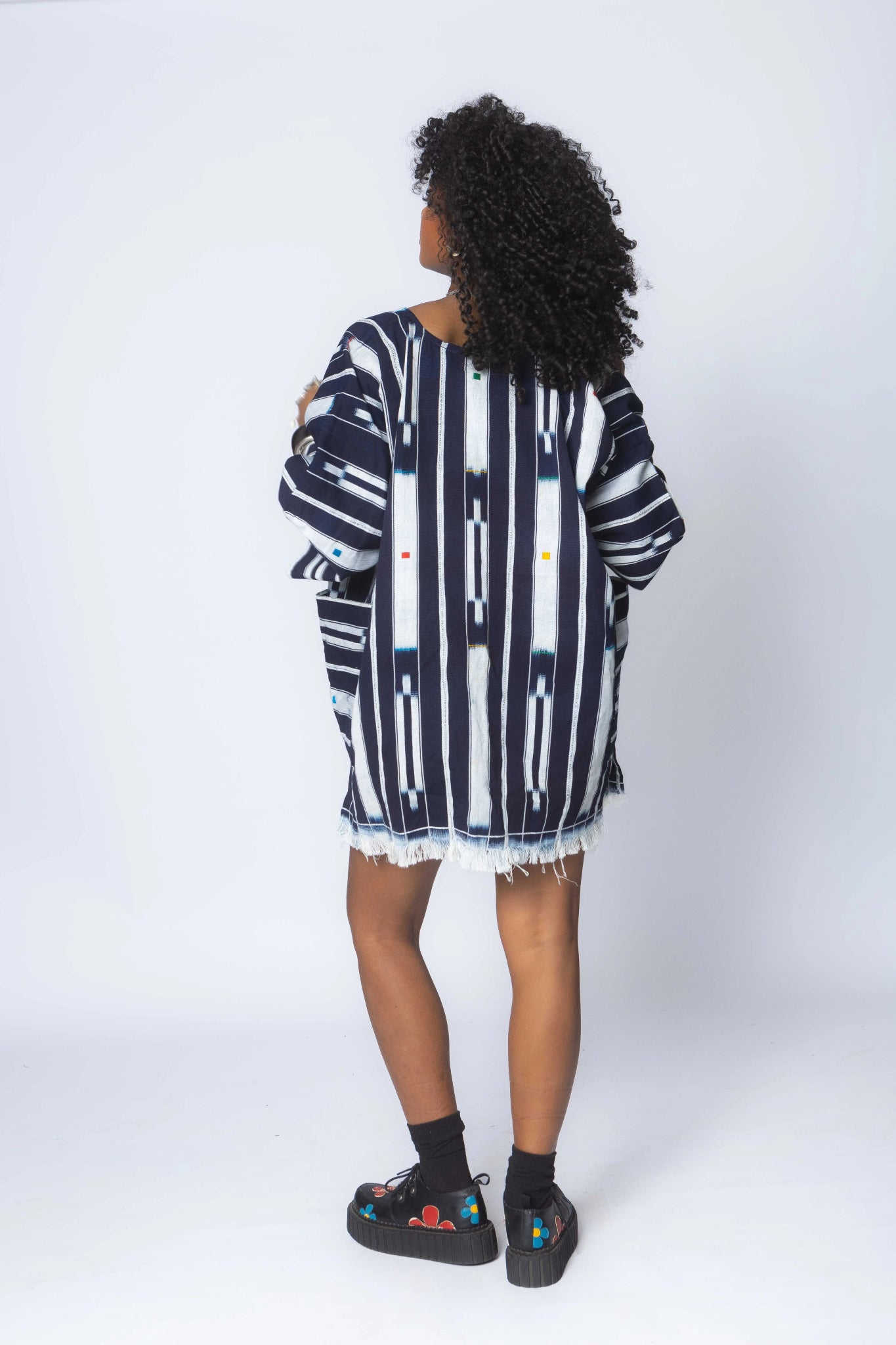 Blue Bubble Baulé Cloak#african_fabric_ghana#