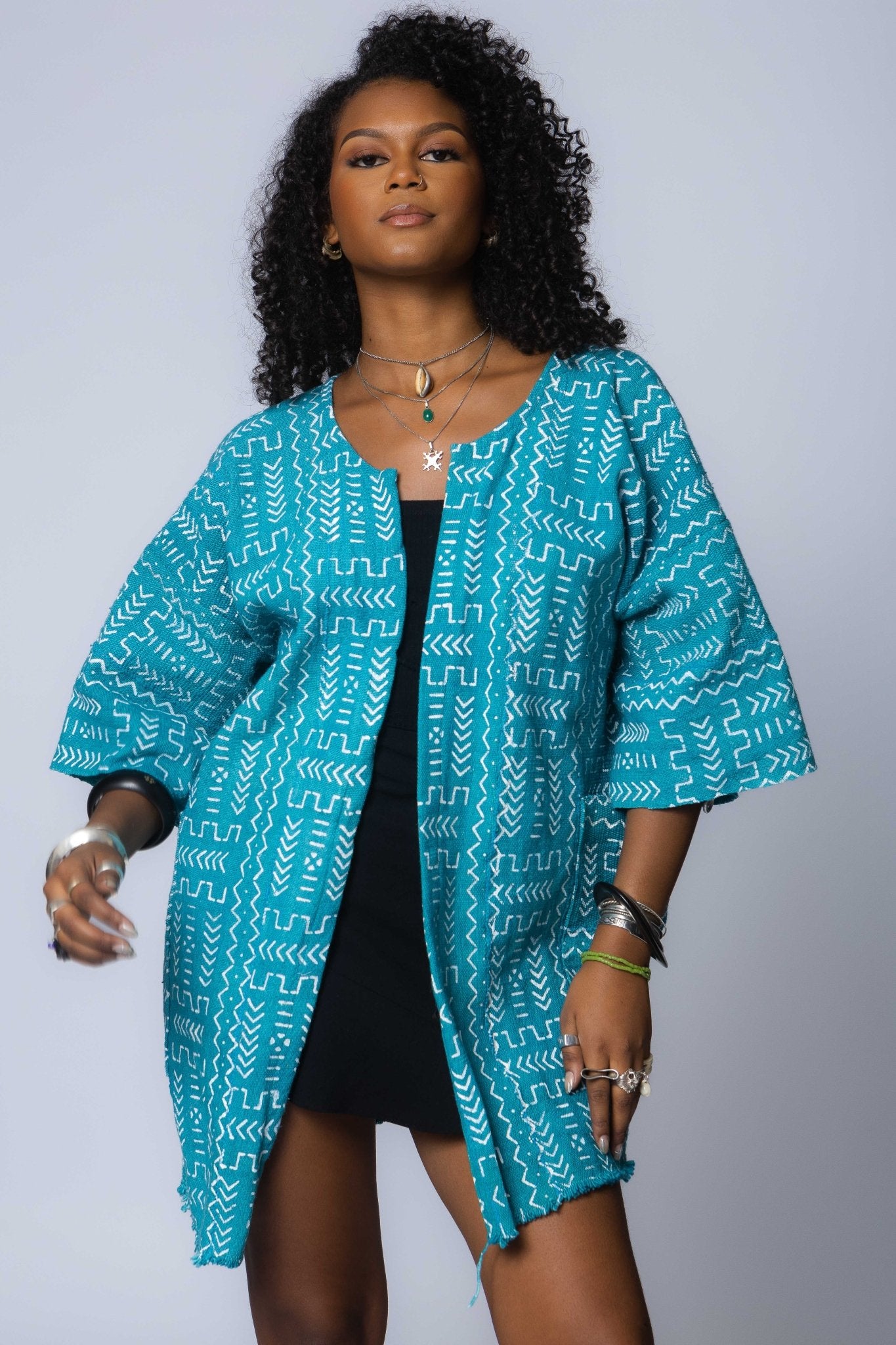 Brick Road Bogolan Cloak#african_fabric_ghana#