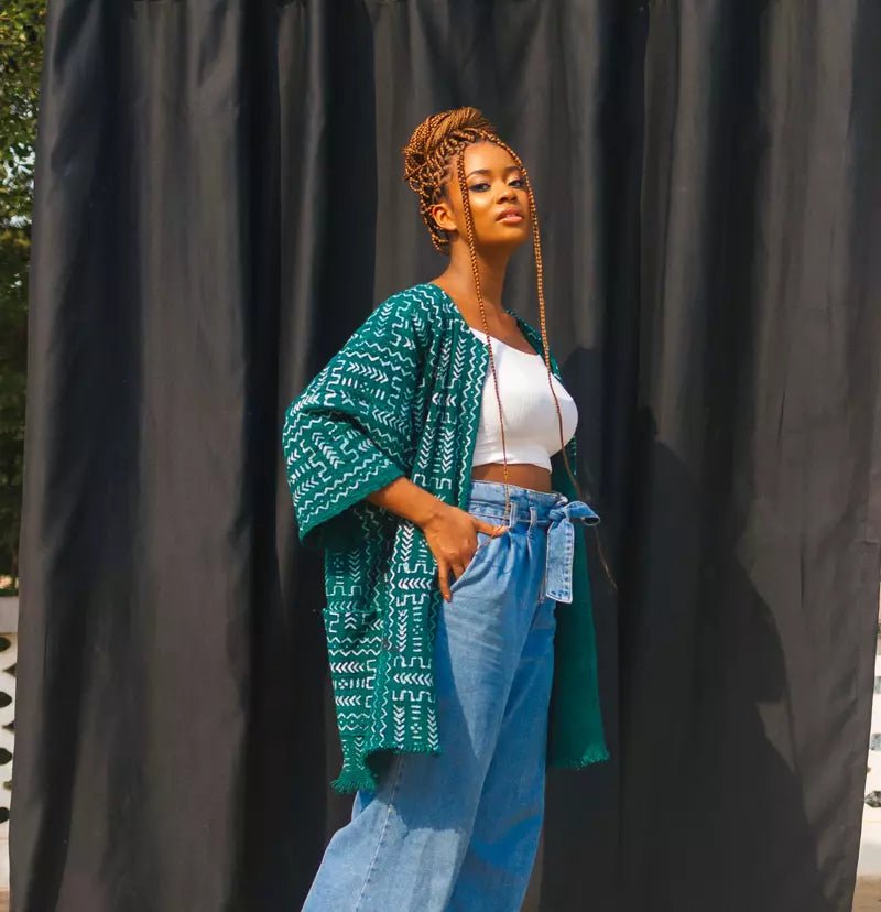 Brick Road Bogolan Cloak#african_fabric_ghana#