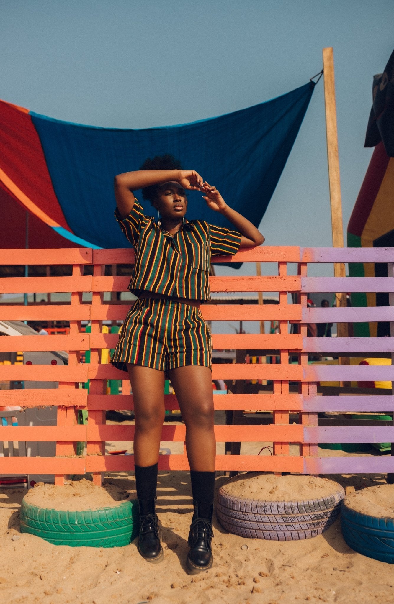 Bulsa Femme Shorts#african_fabric_ghana#