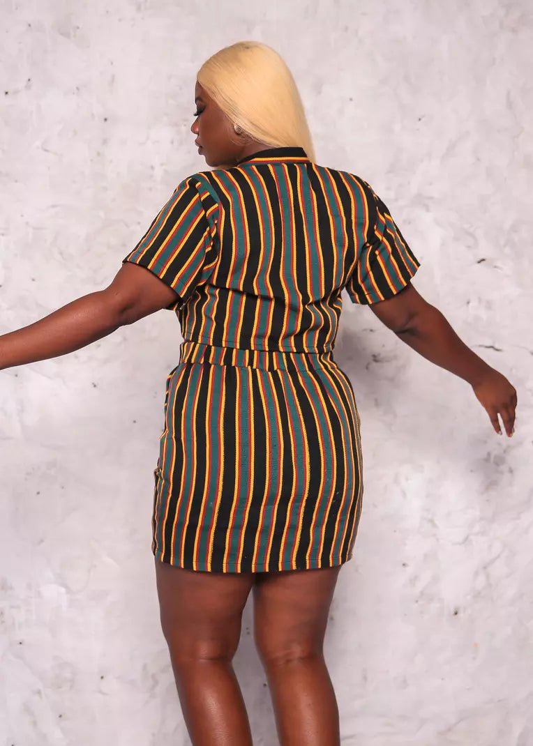 Bulsa V Neck Top#african_fabric_ghana#