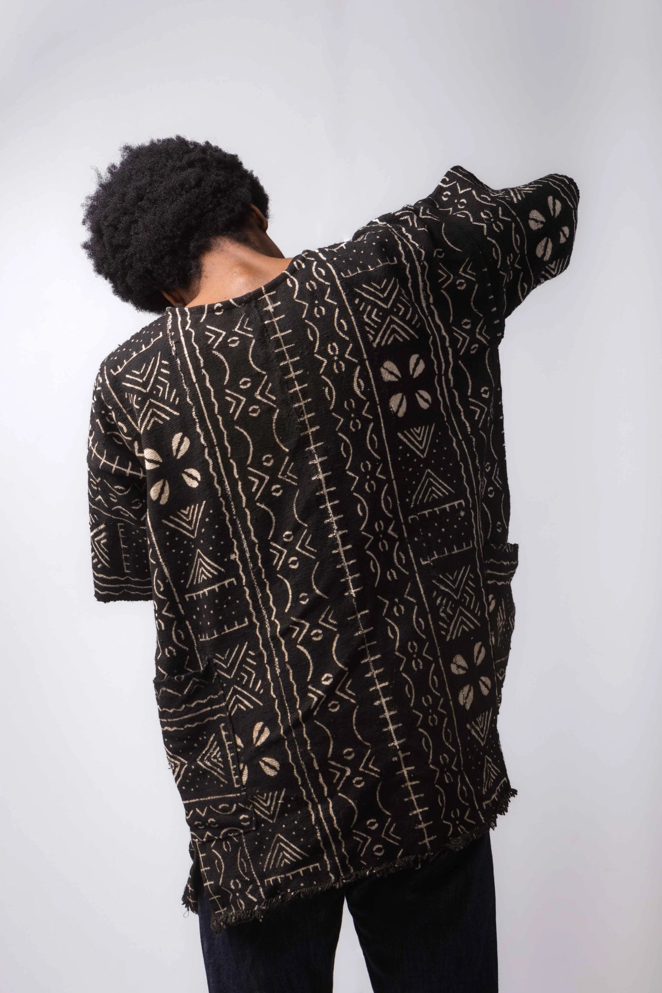Busy Body Bogolan Cloak (Pre - Order)#african_fabric_ghana#