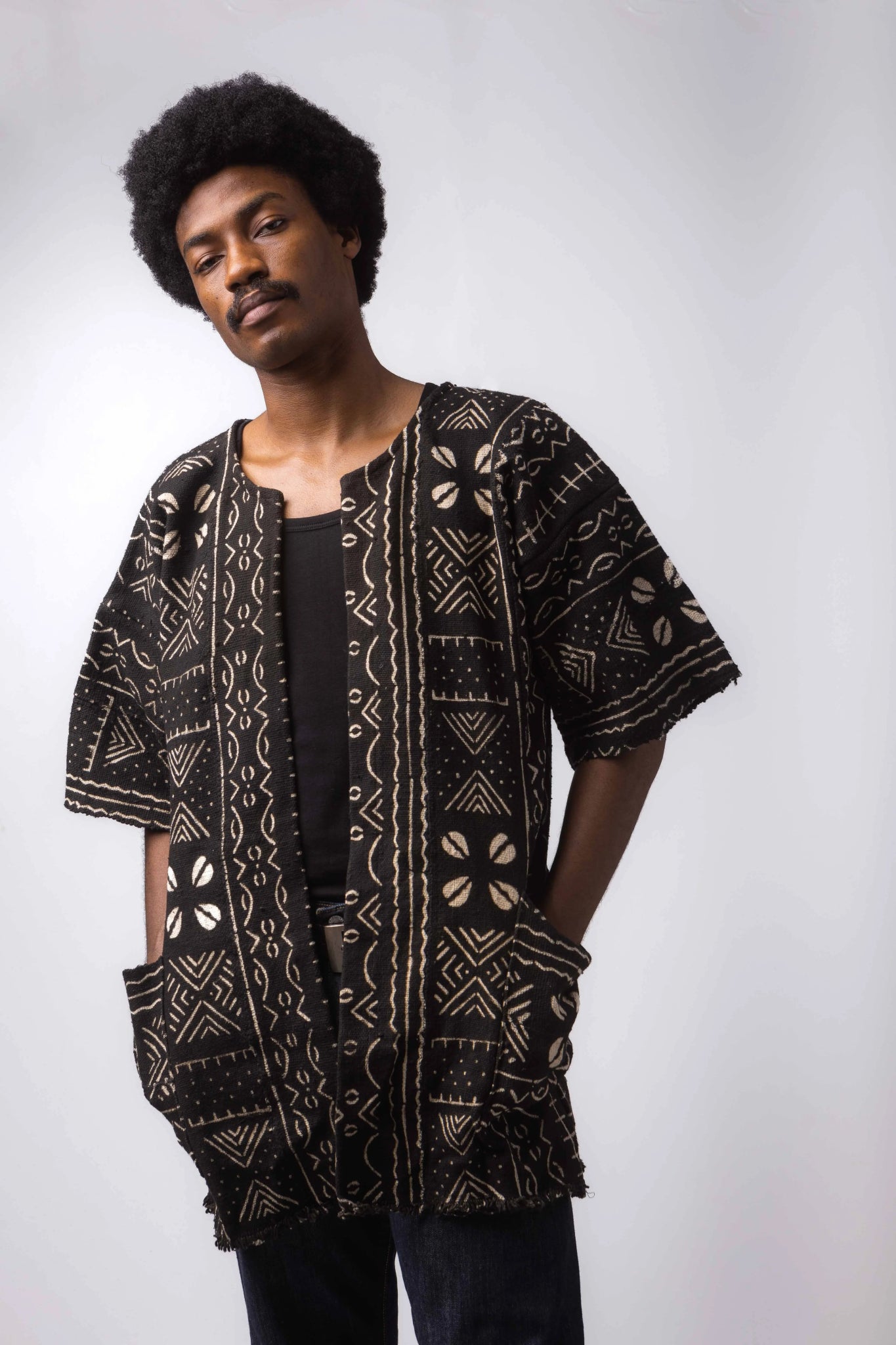 Busy Body Bogolan Cloak (Pre - Order)#african_fabric_ghana#