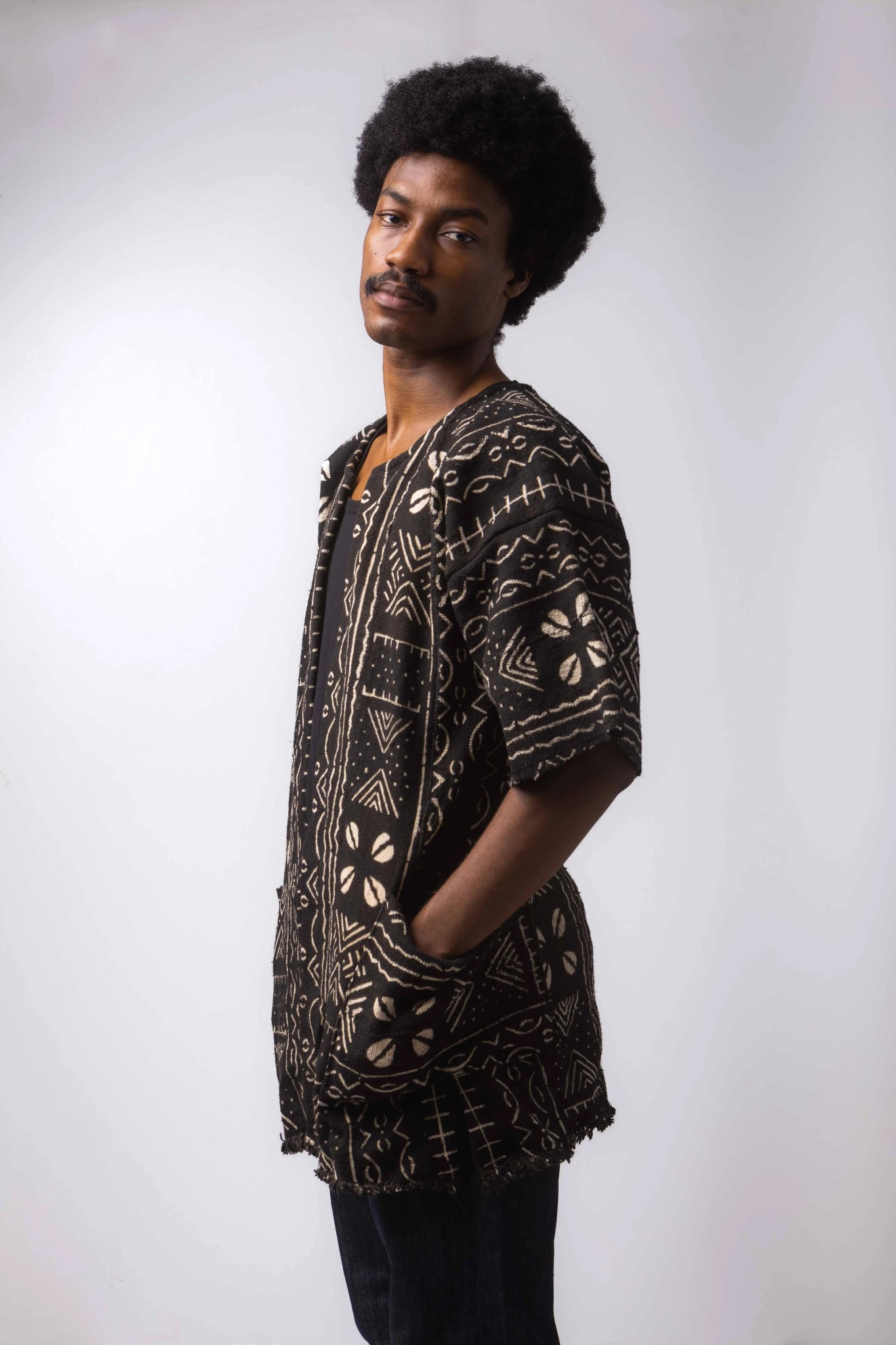 Busy Body Bogolan Cloak (Pre - Order)#african_fabric_ghana#