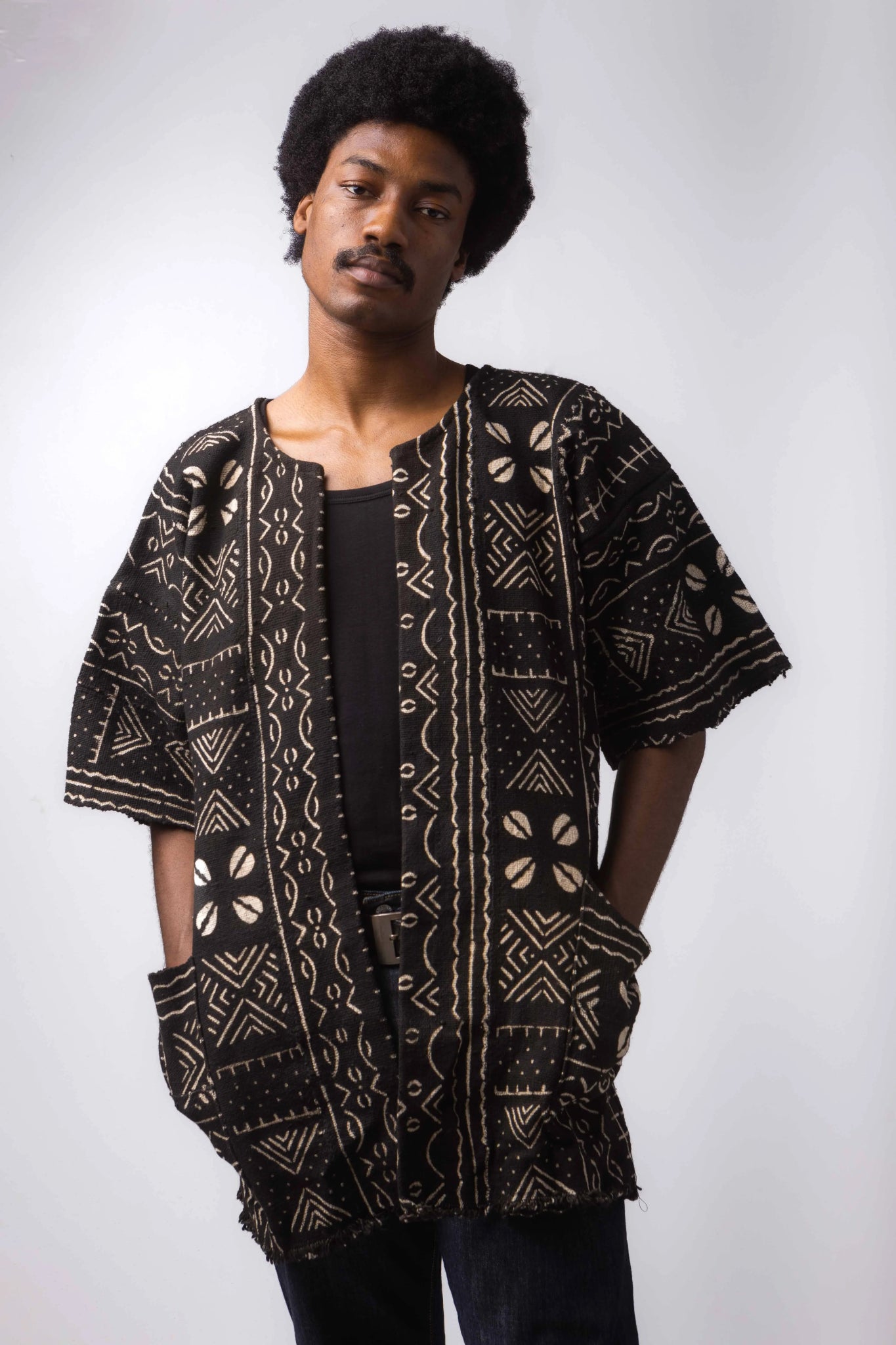 Busy Body Bogolan Cloak (Pre - Order)#african_fabric_ghana#