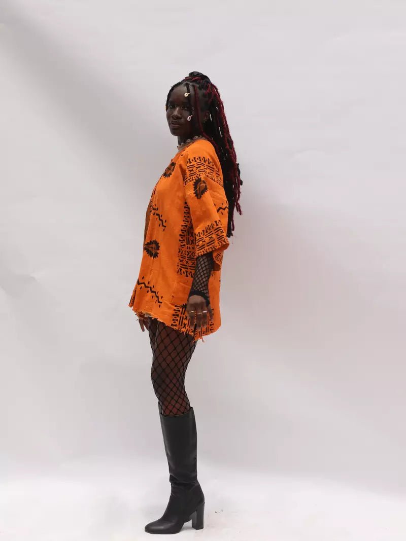 By The Beach Bogolan Cloak (Pre - Order)#african_fabric_ghana#