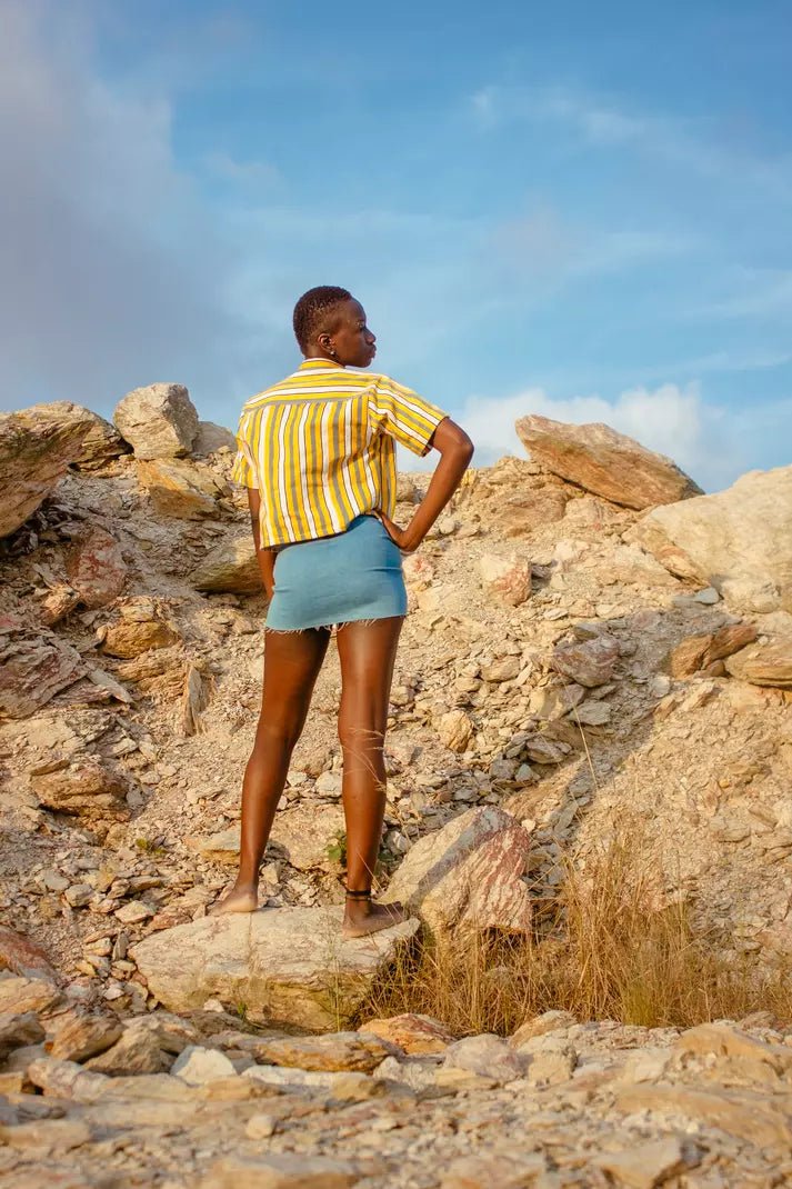 Canary Femme Shirt#african_fabric_ghana#