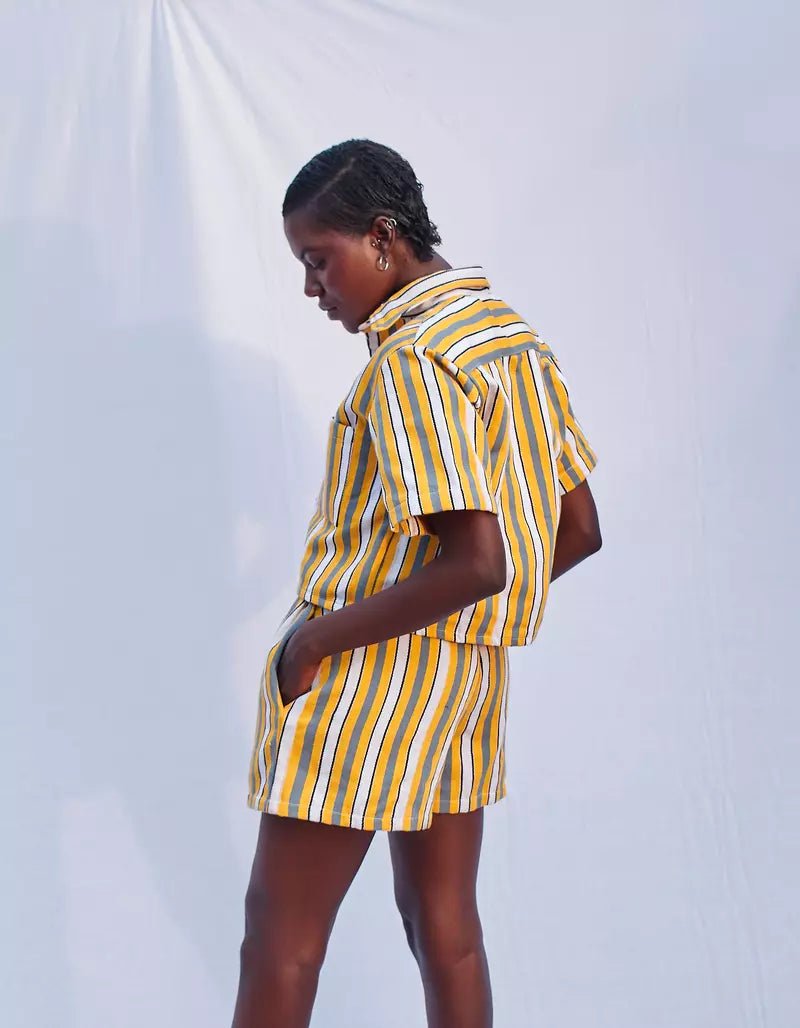 Canary Femme Shorts#african_fabric_ghana#