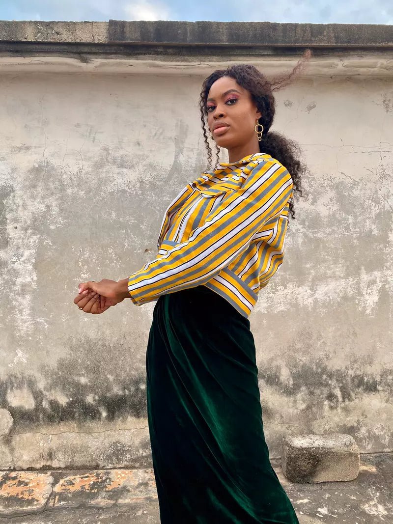 Canary Fugu Jacket#african_fabric_ghana#