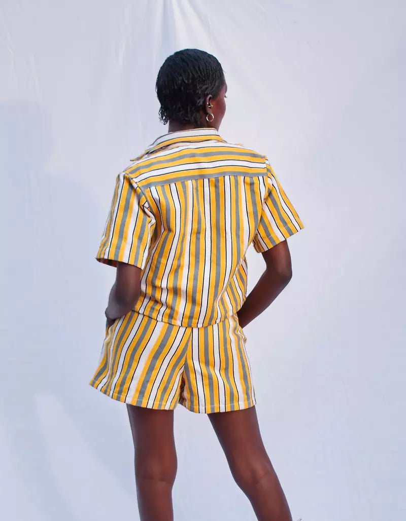 Canary Fugu Set#african_fabric_ghana#