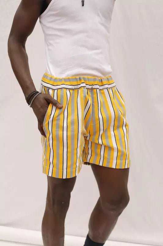 Canary Men’s Shorts#african_fabric_ghana#