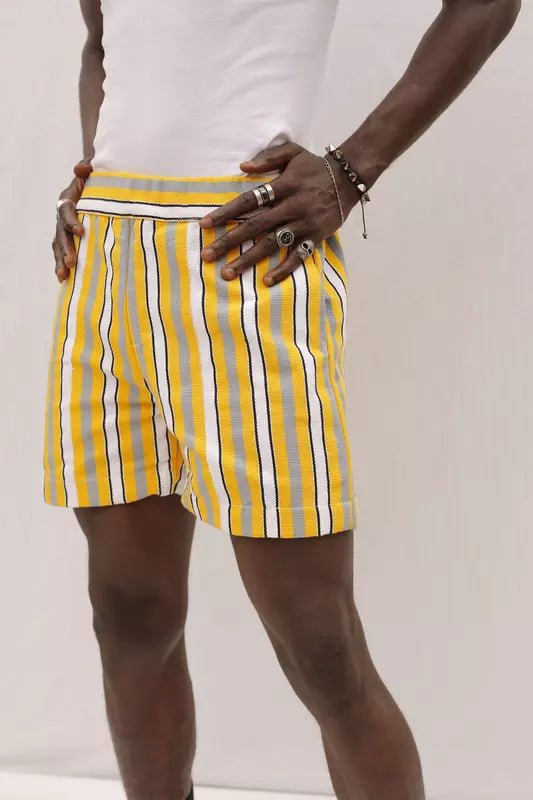 Canary Men’s Shorts#african_fabric_ghana#