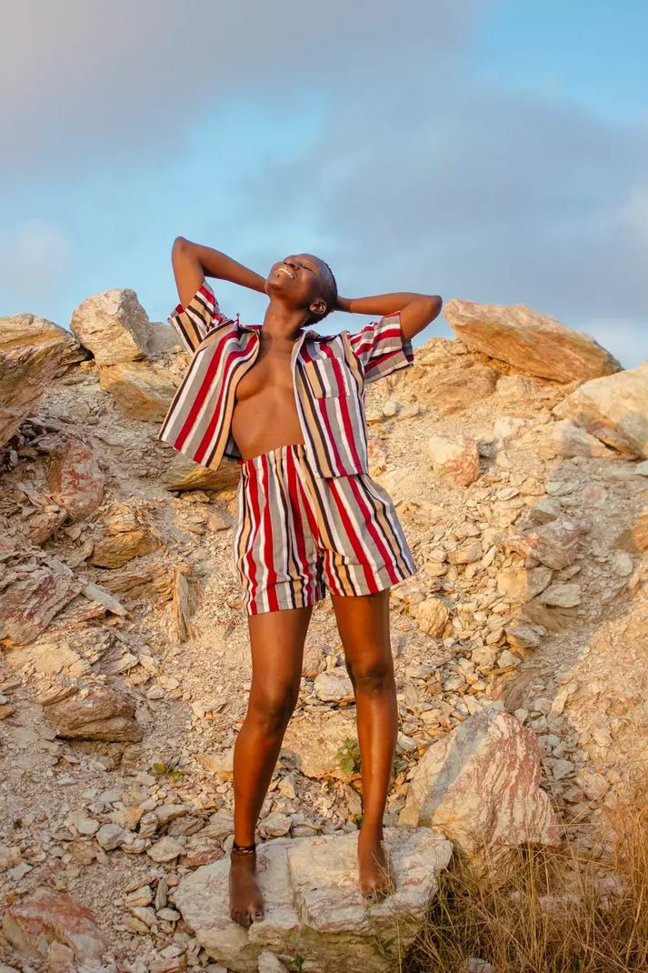 Cherry Femme Shirt#african_fabric_ghana#