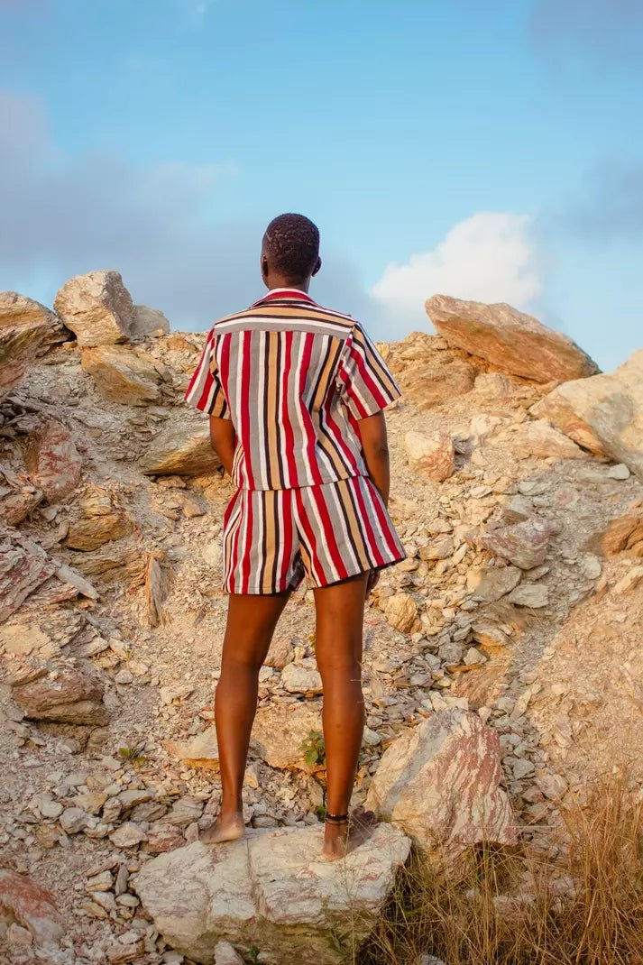 Cherry Femme Shorts#african_fabric_ghana#