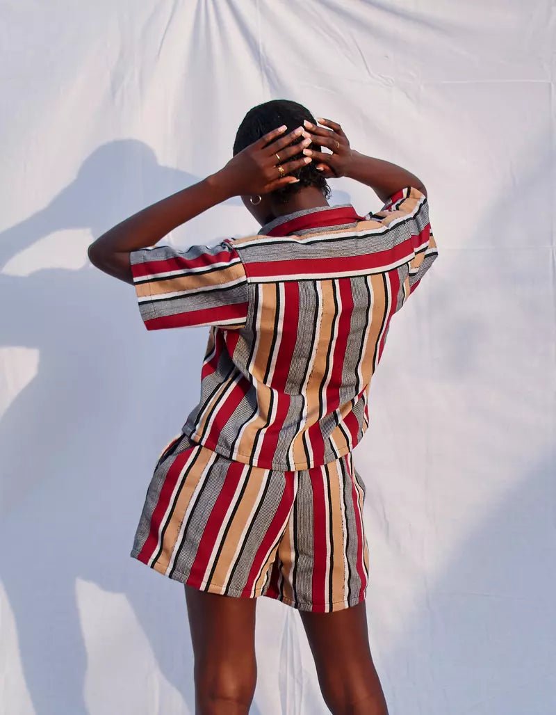 Cherry Femme Shorts#african_fabric_ghana#