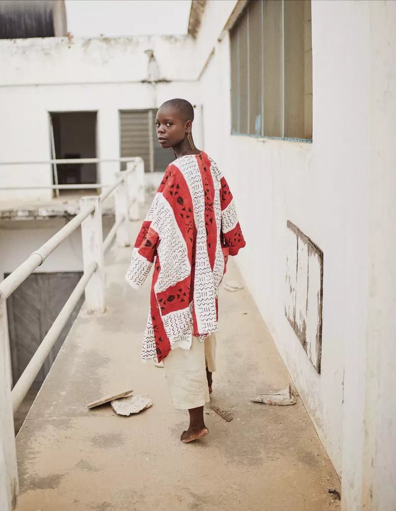Cherry Pie Bogolan Cloak#african_fabric_ghana#