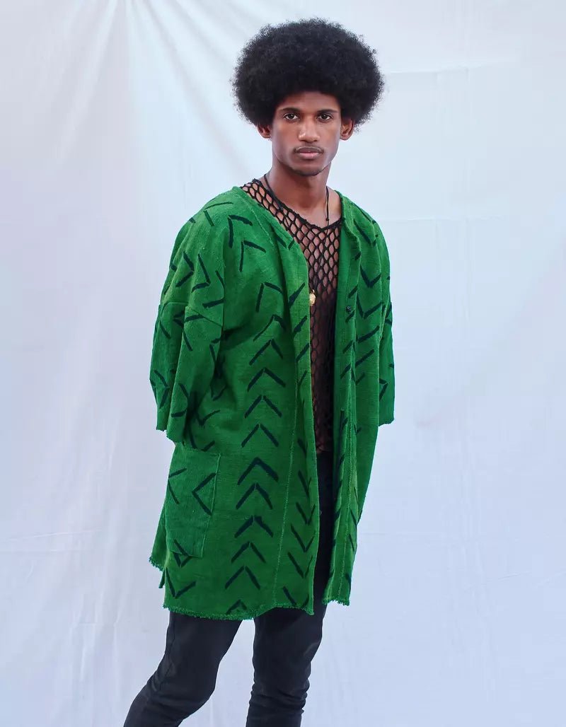 Climate Change Bogolan Cloak (Pre - Order)#african_fabric_ghana#