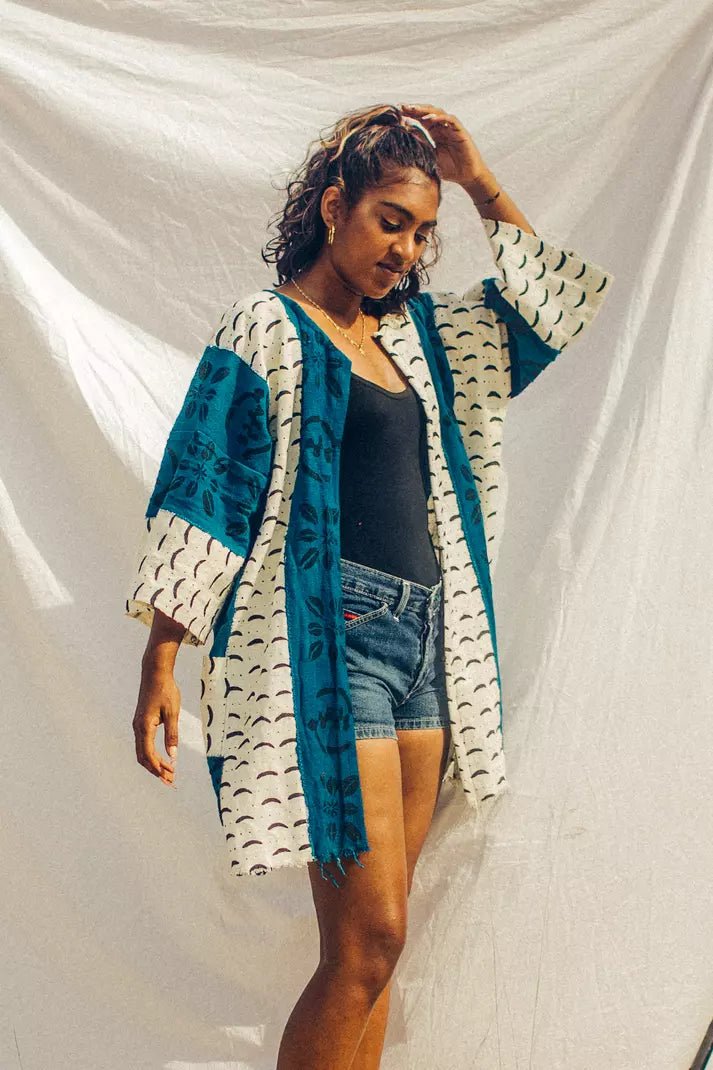 Cosmic Warrior Bogolan Cloak#african_fabric_ghana#