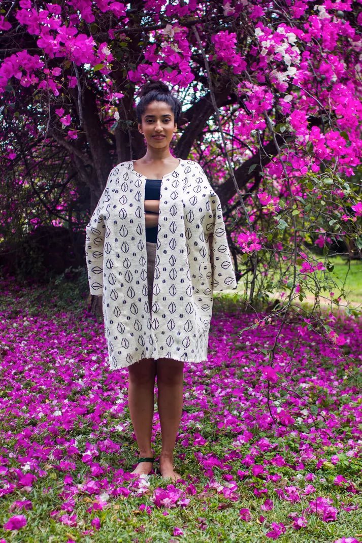 Cowrie Bogolan Cloak(Pre - Order)#african_fabric_ghana#