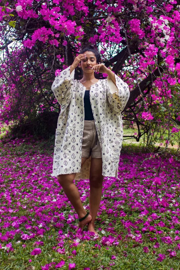 Cowrie Bogolan Cloak(Pre - Order)#african_fabric_ghana#