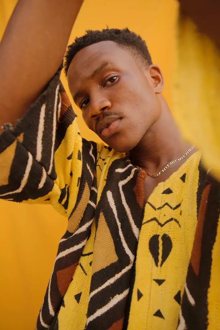 Cowrie Night Bogolan Cloak (Pre - Order)#african_fabric_ghana#