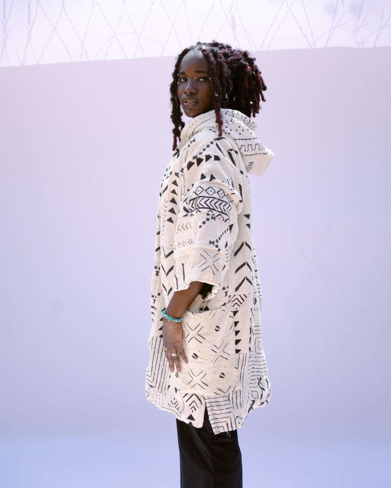 Dementor Reincarnate Bogolan Cloak 050#african_fabric_ghana#