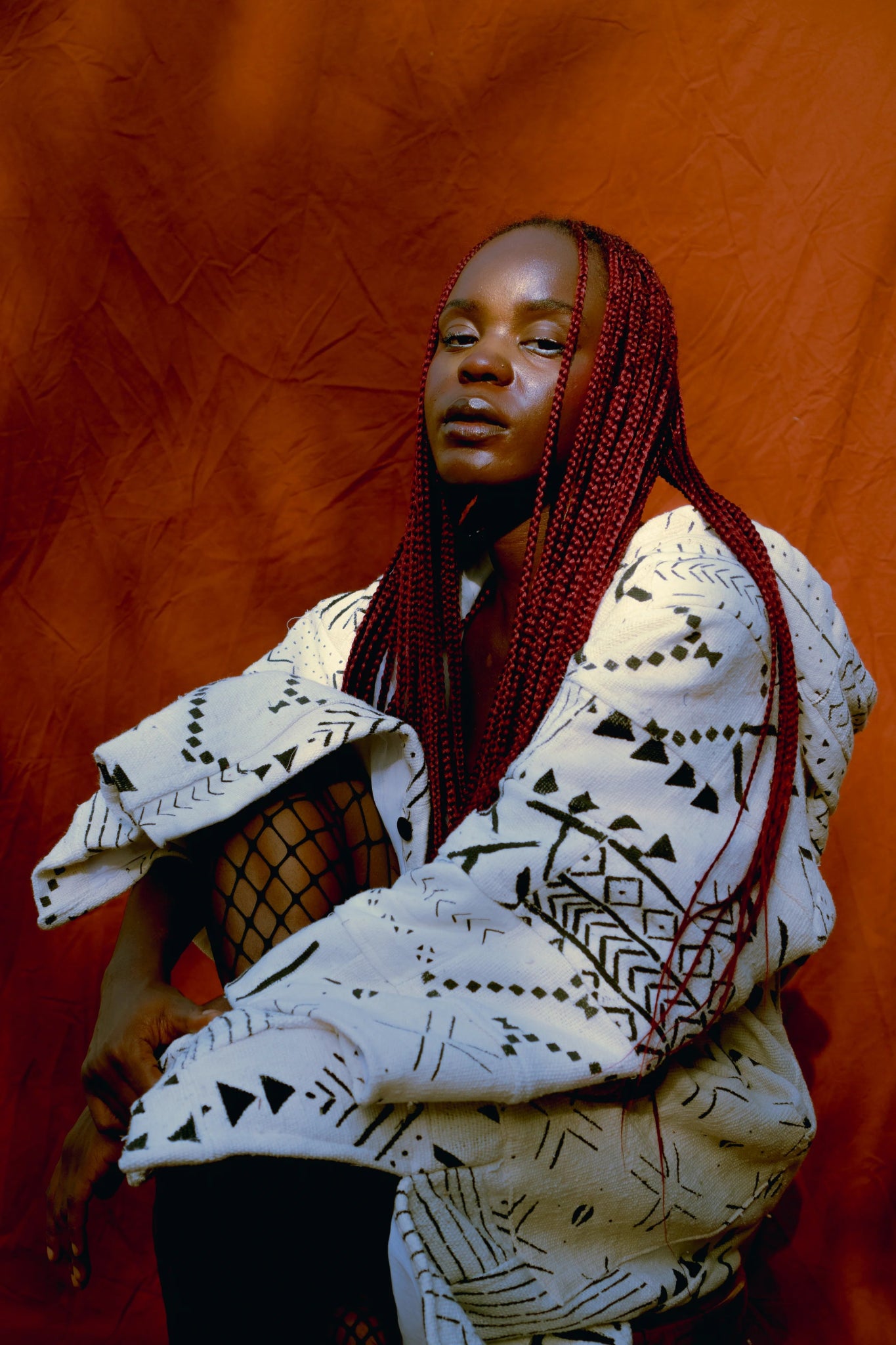 Dementor Reincarnate Bogolan Cloak 050#african_fabric_ghana#