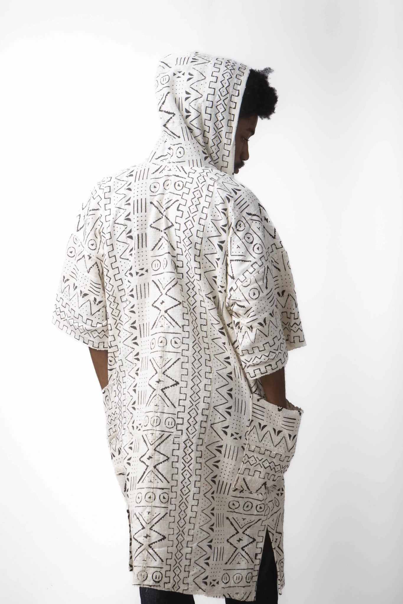 Disguise Hooded Bogolan Cloak (Pre - Order)#african_fabric_ghana#