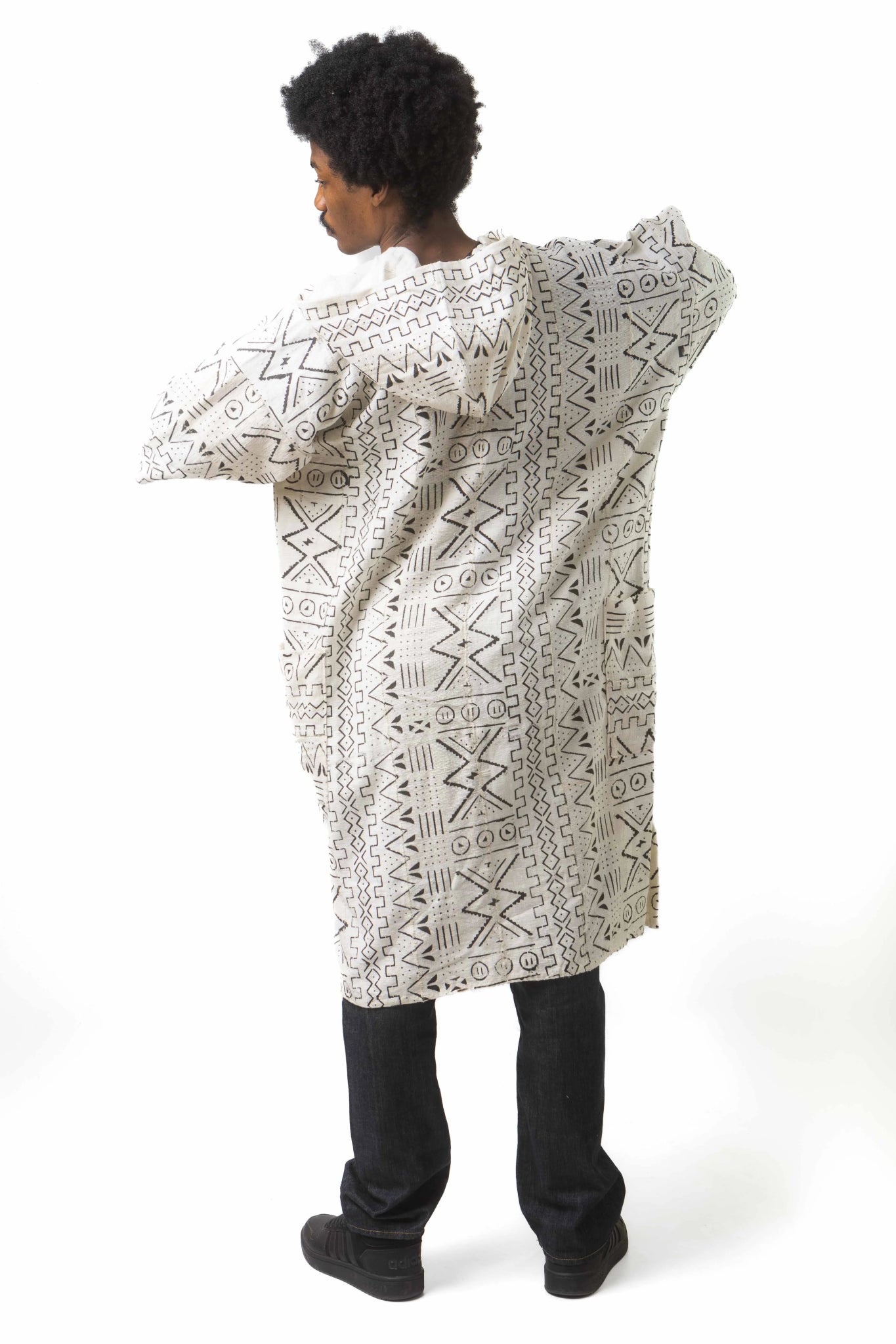 Disguise Hooded Bogolan Cloak (Pre - Order)#african_fabric_ghana#