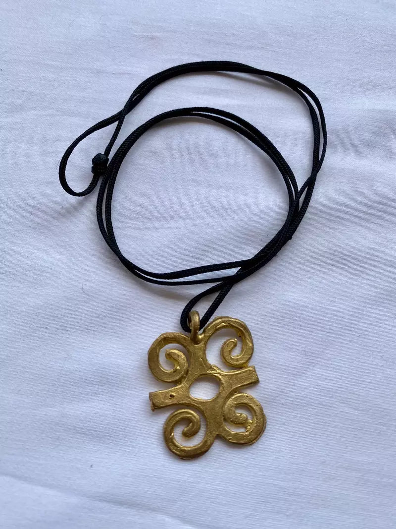Dwennimmen Brass Necklace (Pre - Order)#african_fabric_ghana#