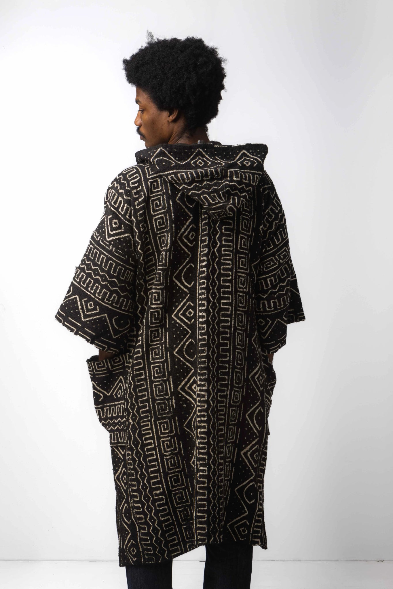 Everything Hooded Bogolan Cloak (Pre - Order)#african_fabric_ghana#