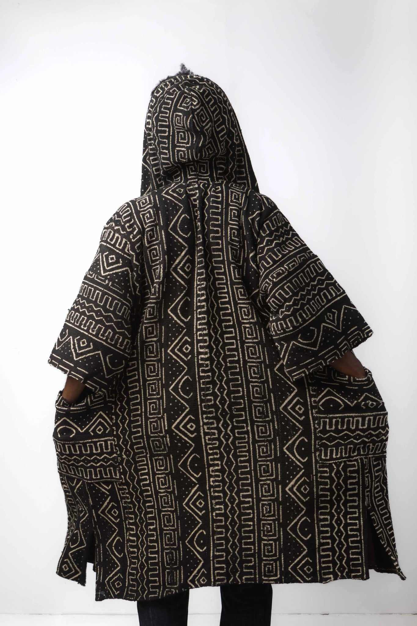 Everything Hooded Bogolan Cloak (Pre - Order)#african_fabric_ghana#