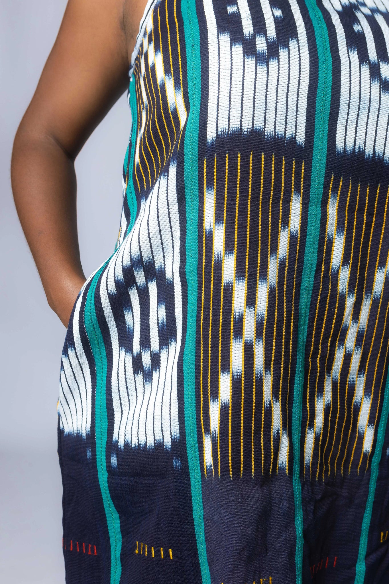 Fern Backless Baulé Dress#african_fabric_ghana#