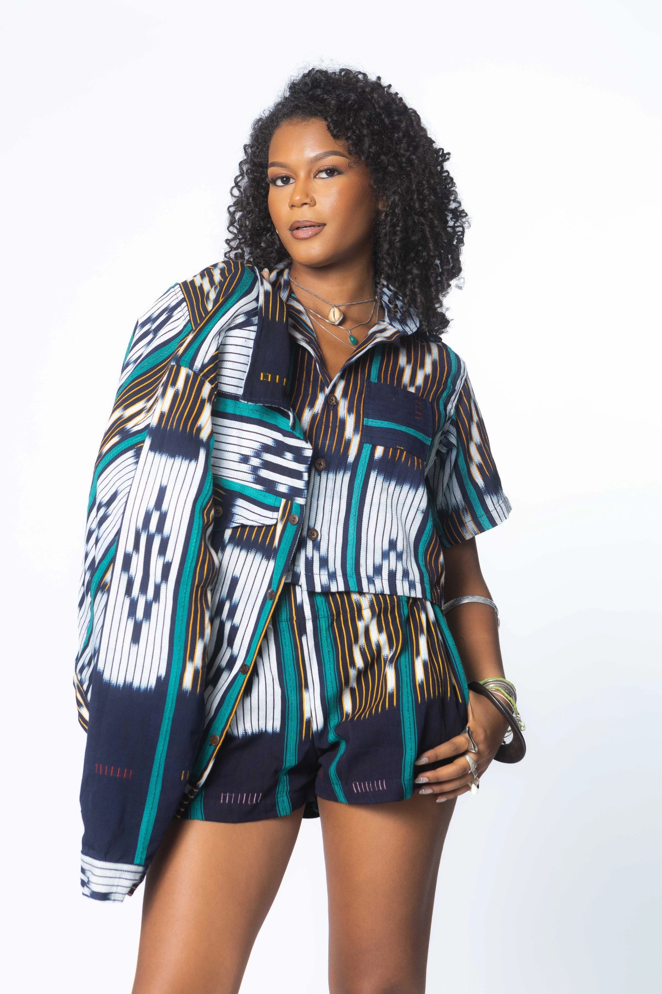 Fern Baulé Jacket#african_fabric_ghana#