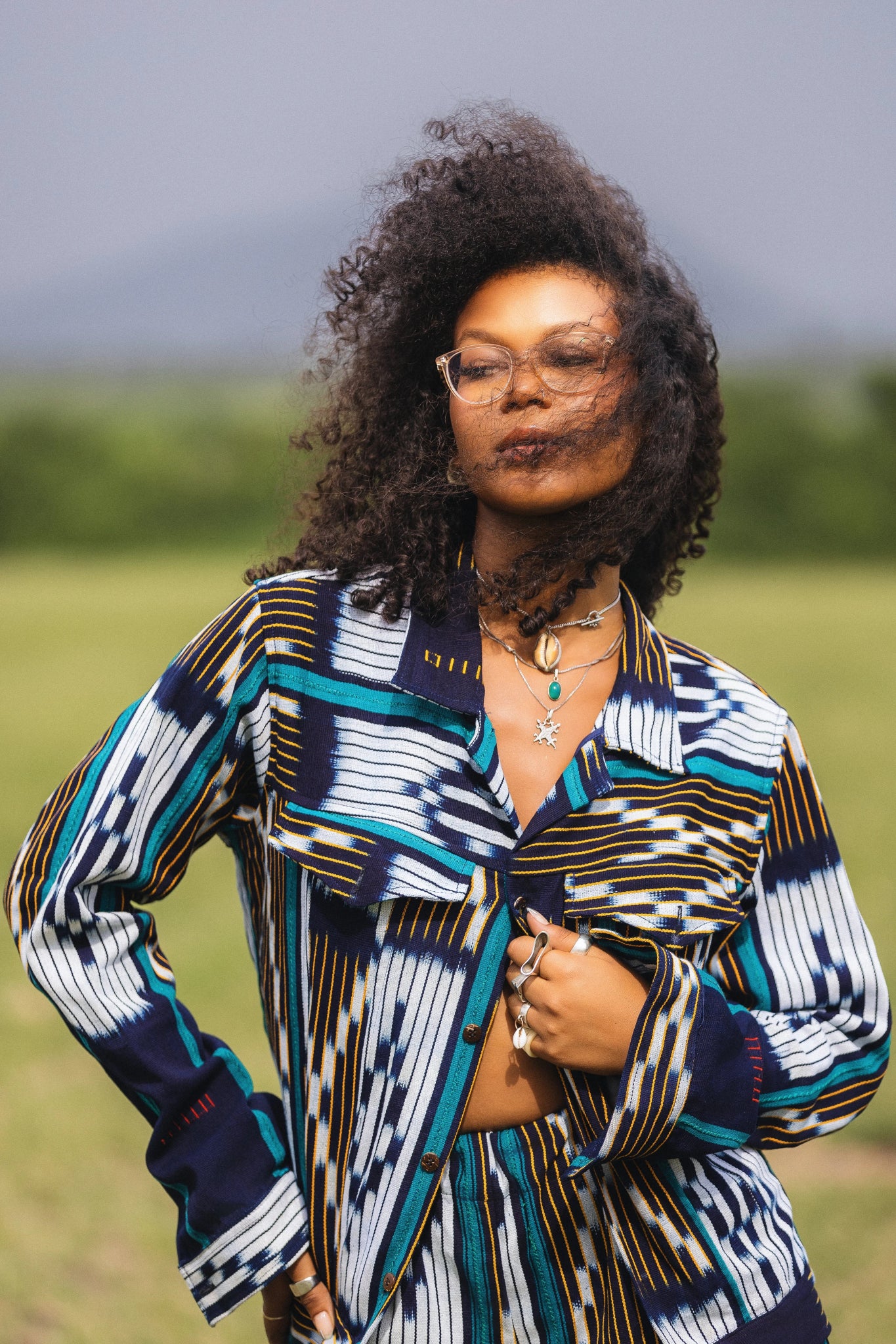 Fern Baulé Jacket#african_fabric_ghana#
