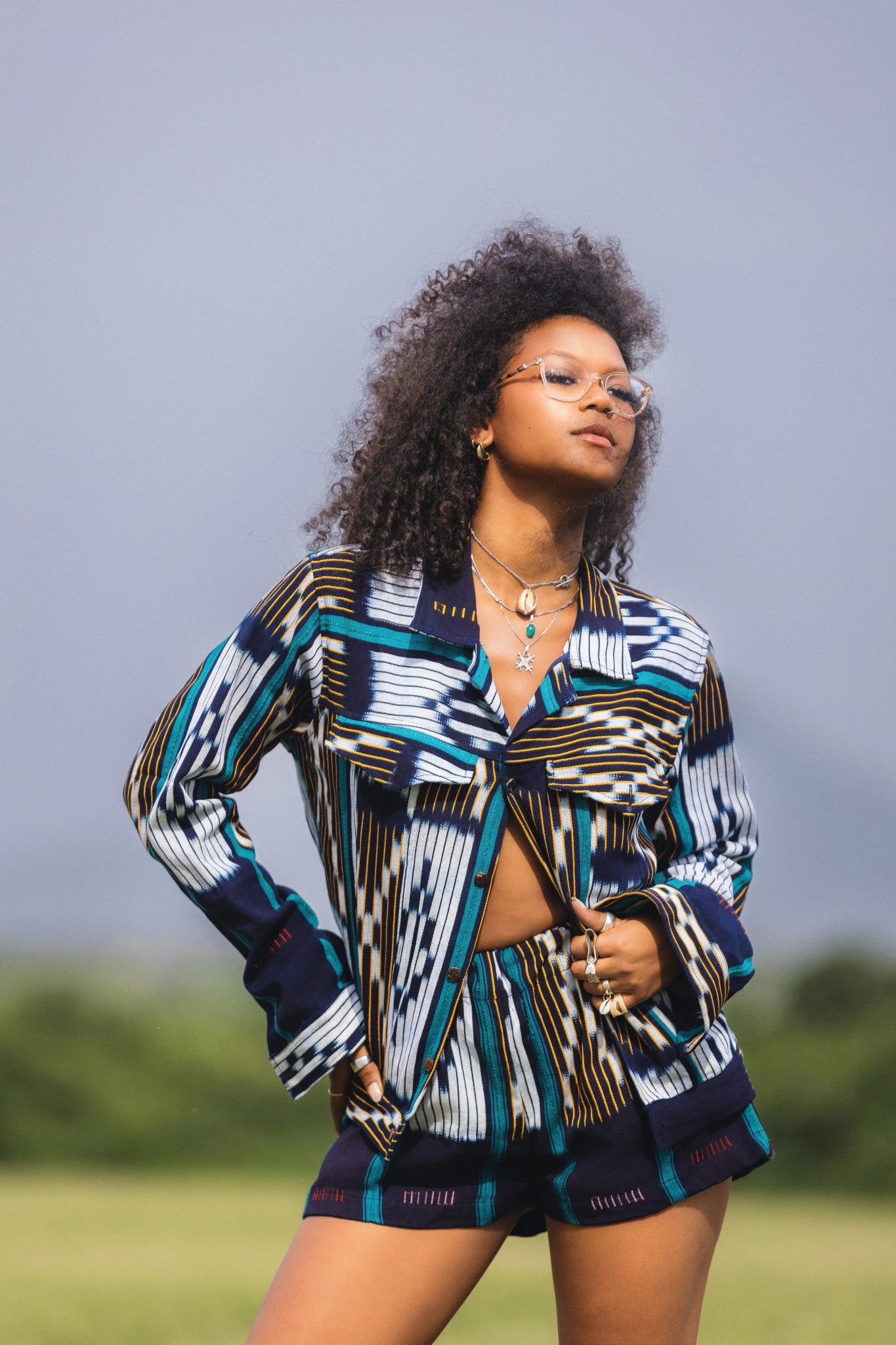 Fern Baulé Jacket#african_fabric_ghana#