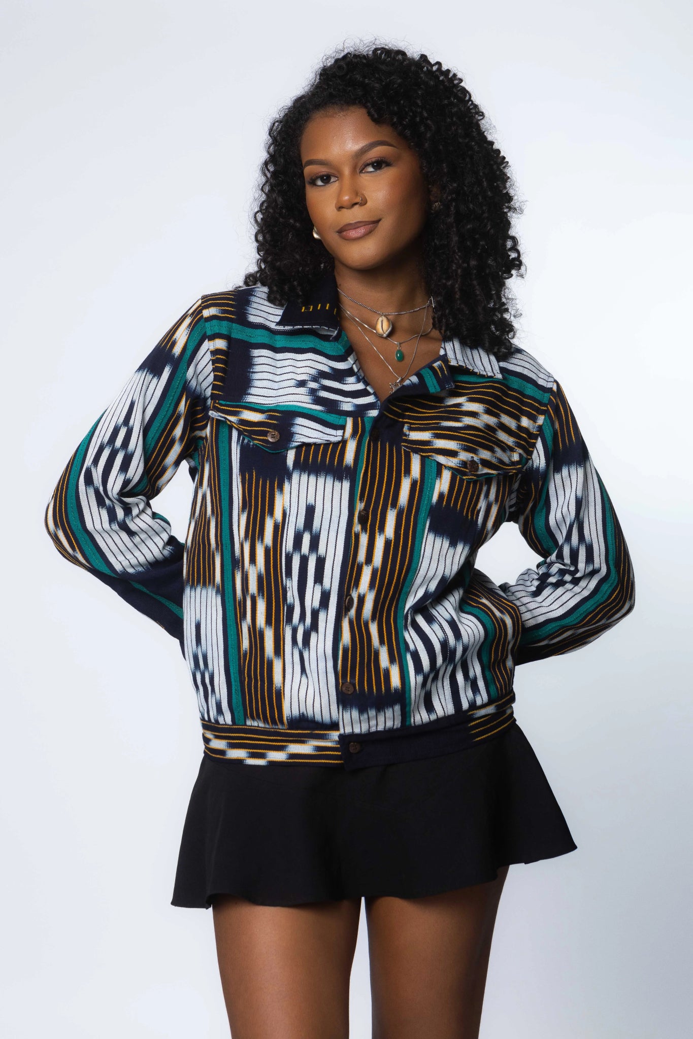 Fern Baulé Jacket#african_fabric_ghana#