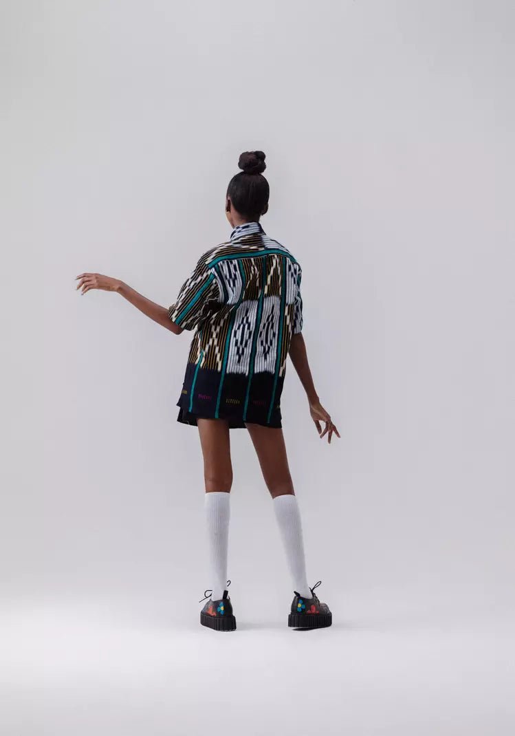 Fern Baule Shirt#african_fabric_ghana#