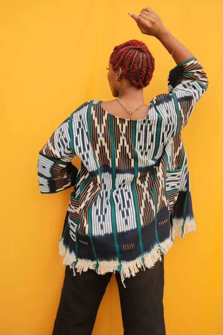 Ferns Baule Cloak#african_fabric_ghana#