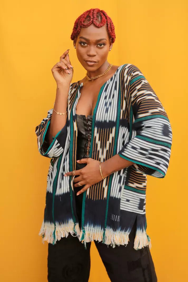 Ferns Baule Cloak#african_fabric_ghana#