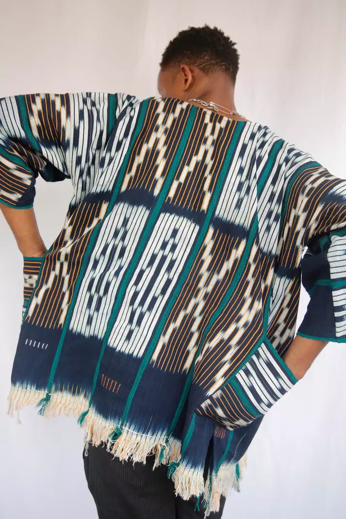 Ferns Baule Cloak#african_fabric_ghana#