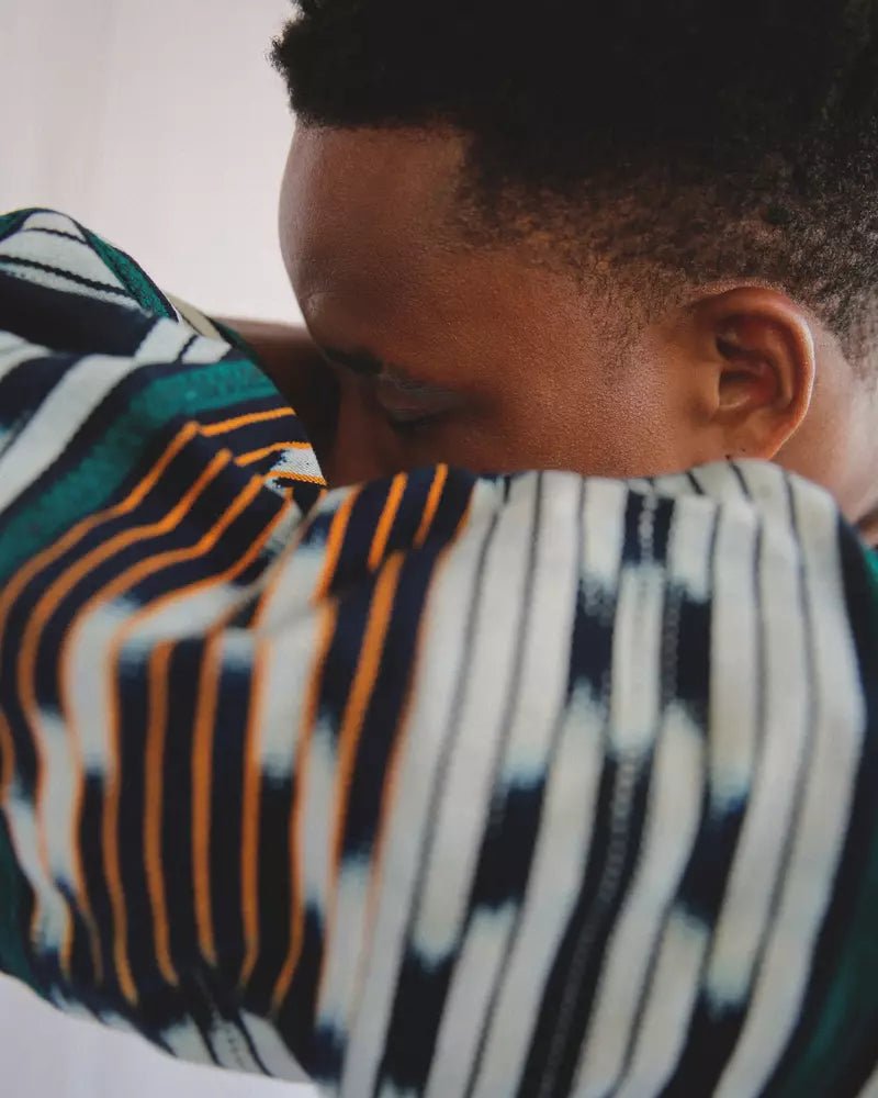Ferns Baule Cloak#african_fabric_ghana#