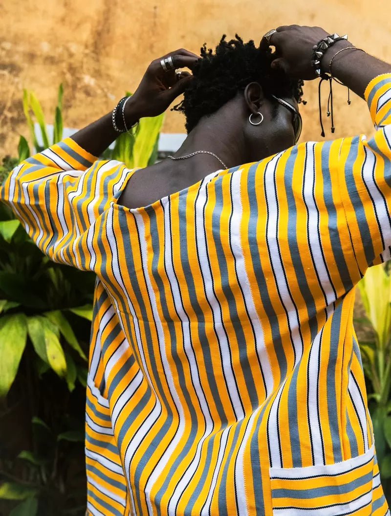 Fugu Cloak - Canary#african_fabric_ghana#
