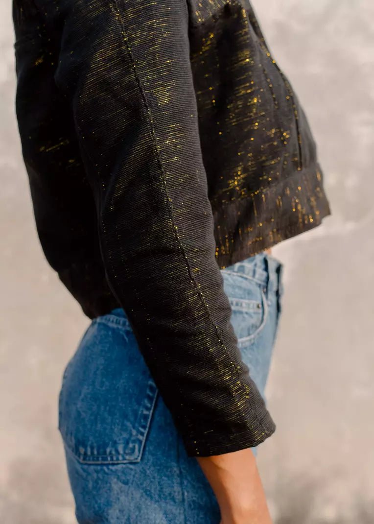 Fugu Crop Jacket - Nsoromma#african_fabric_ghana#