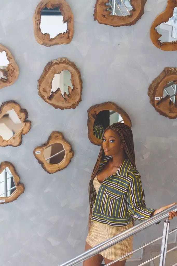 Fugu Crop Jacket - Trip#african_fabric_ghana#