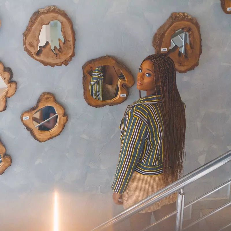Fugu Crop Jacket - Trip#african_fabric_ghana#