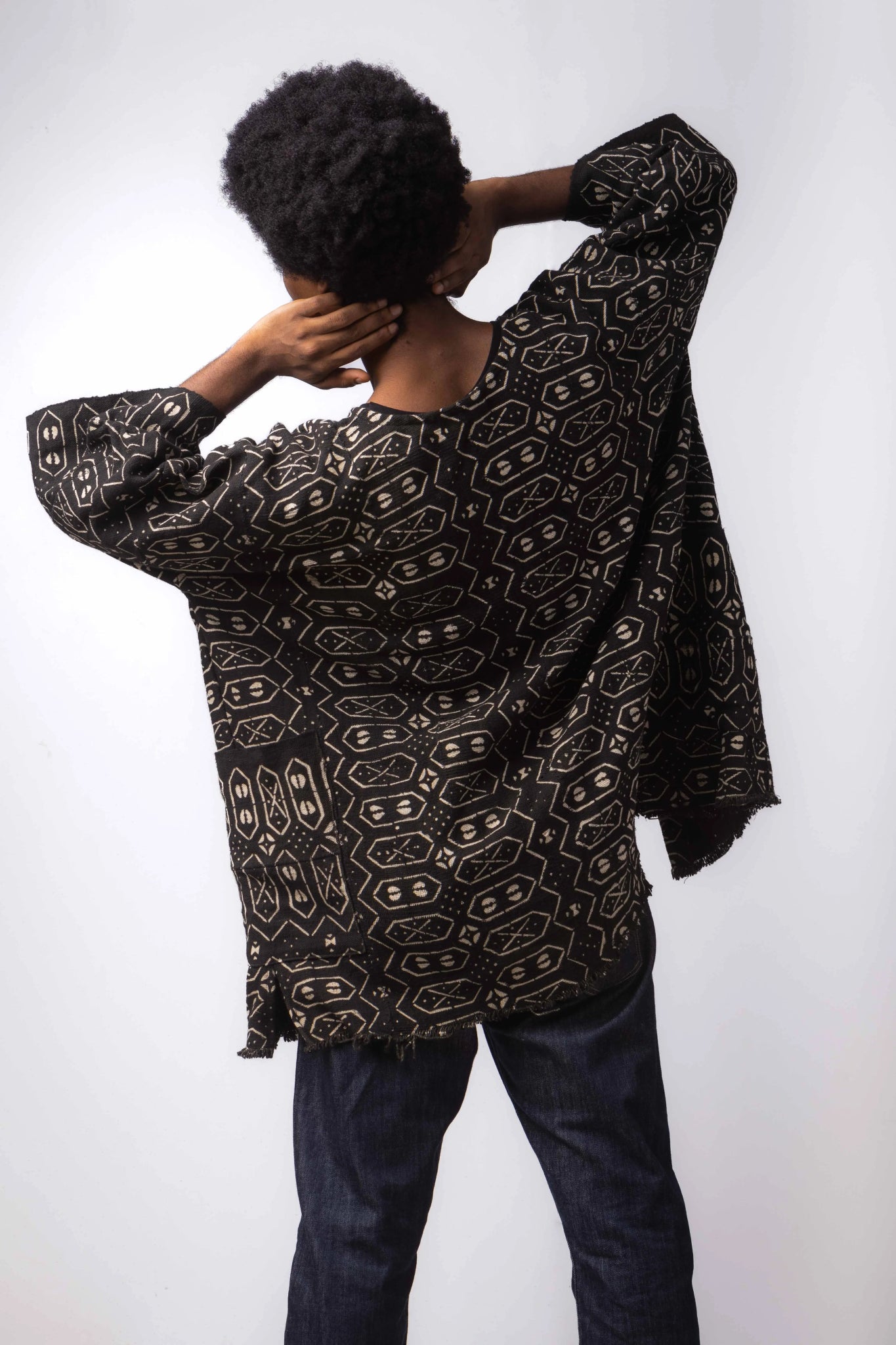 Gameboy Bogolan Cloak (Pre - Order)#african_fabric_ghana#