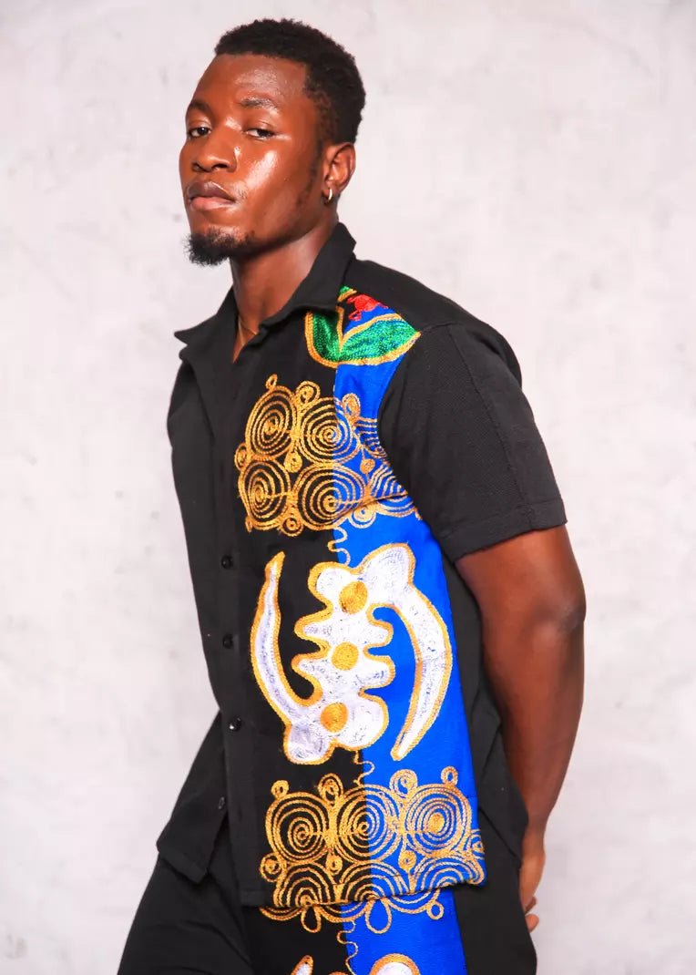 Gye Nyame Shirt#african_fabric_ghana#